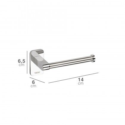 Porta Rolos Sem Tampa Slim 6.5X6X14CM