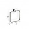 Toalheiro Parede Slim 18X4.5X19.5CM