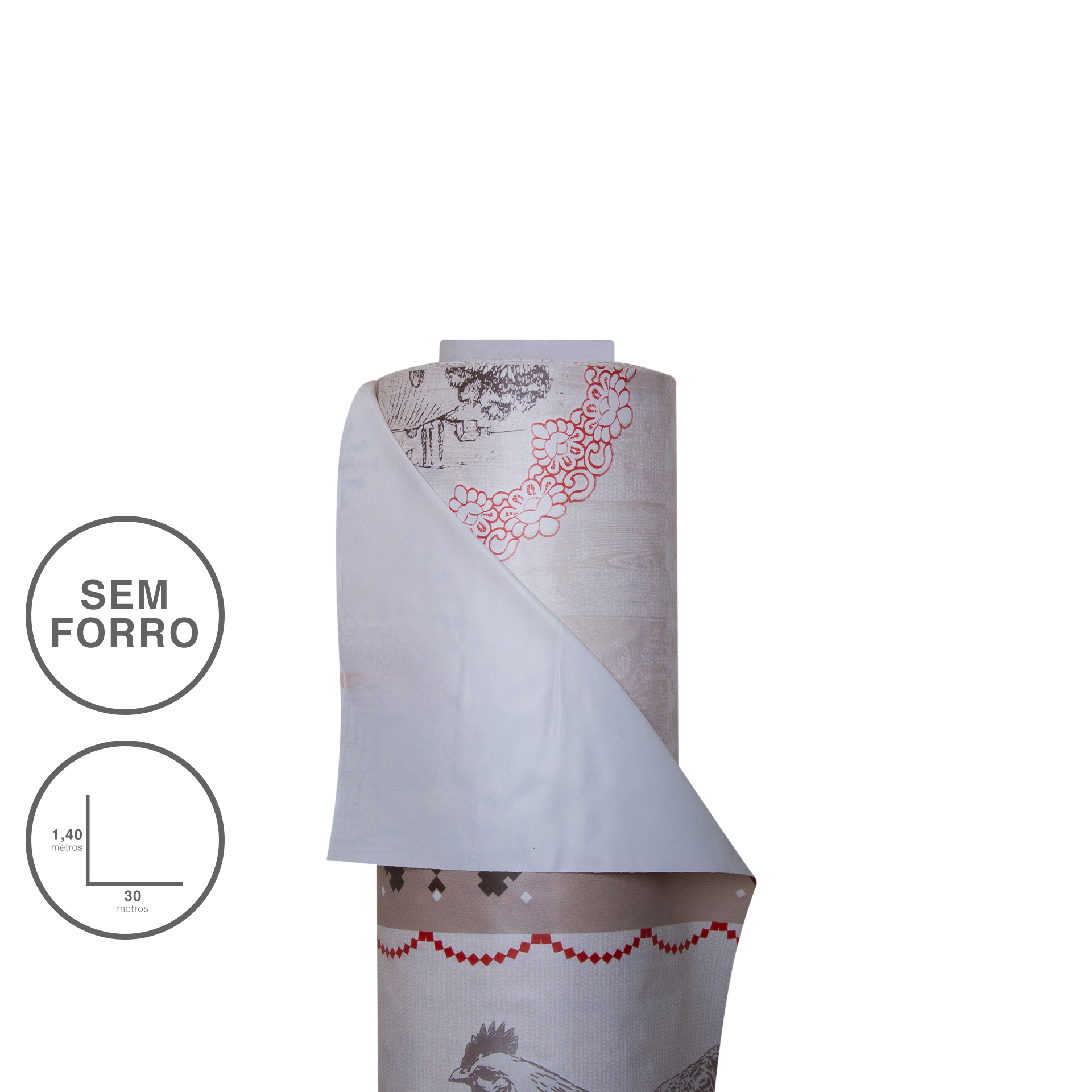 BONITA TELA DE MESA LAMINADA BRILHO 1.40M