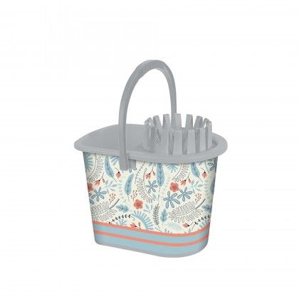 Balde Esfregona Plástico Cinzento 14l 37X30X32cm Balde Esfregona Plástico Cinzento 14l 37X30X32cm