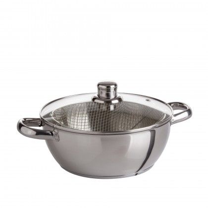 Fritadeira Inox Tampa Vidro Induo N24