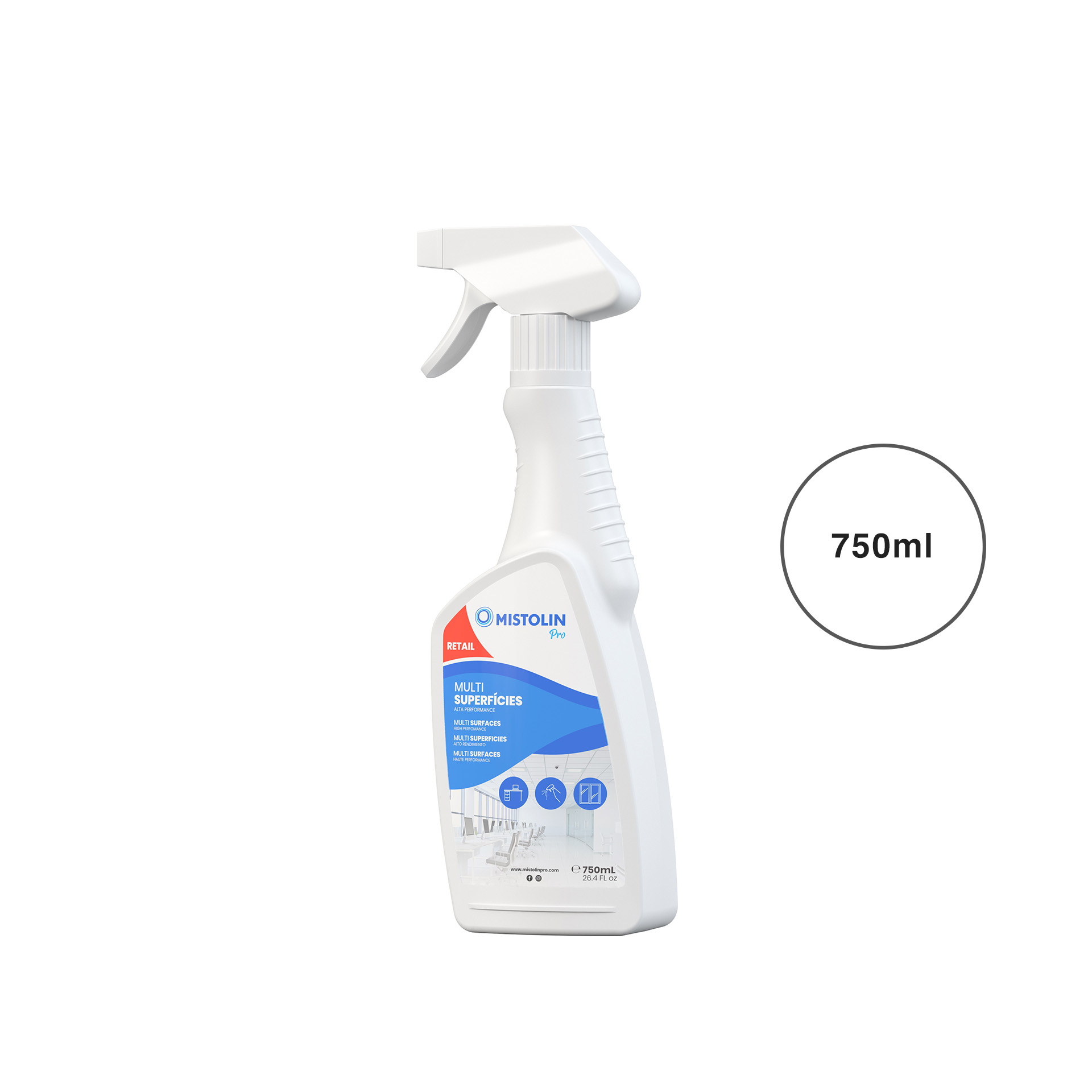 Limpa Multisuperficies Mistolin Pro 750ml