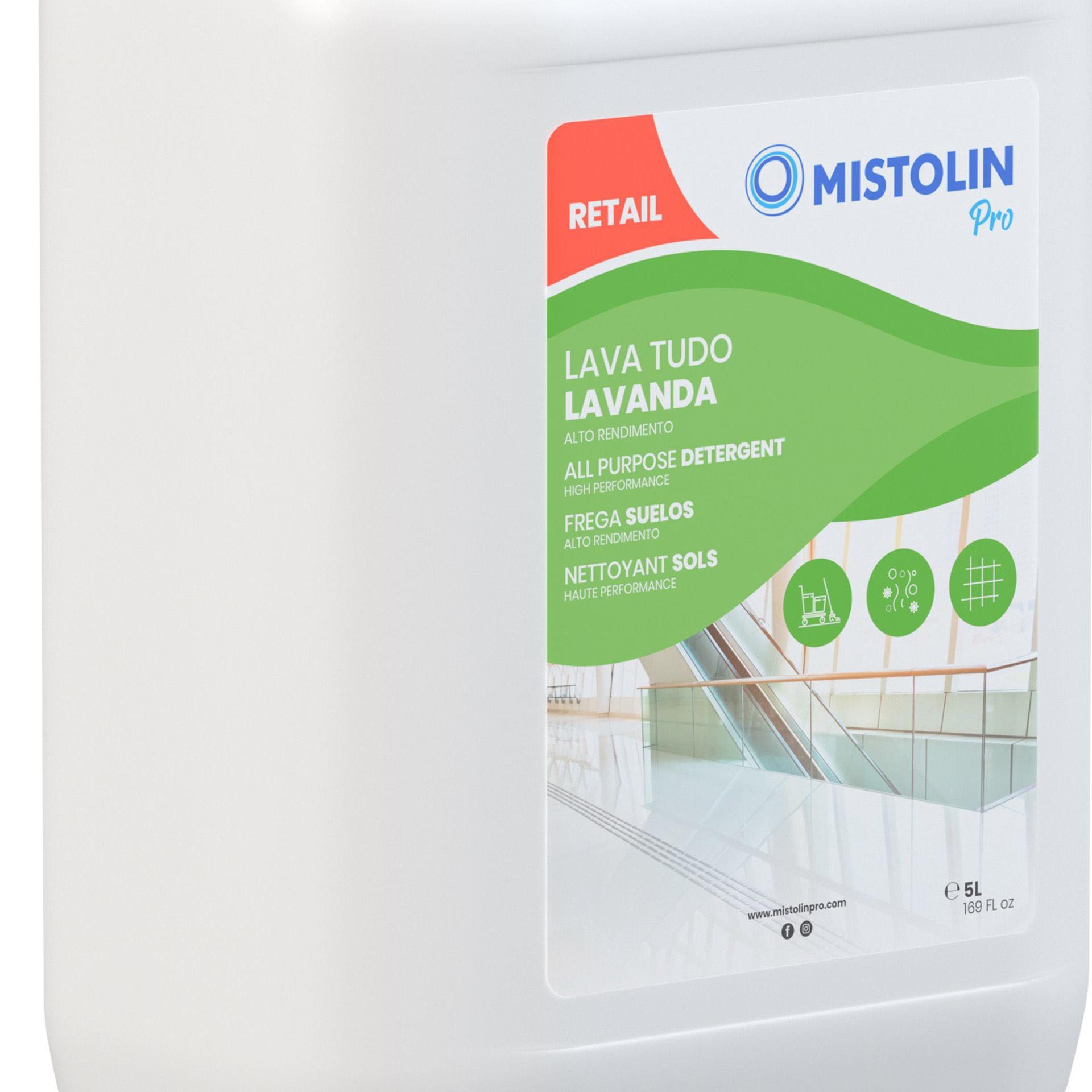 Lava Tudo Lavanda Mistolin Pro 5000ml