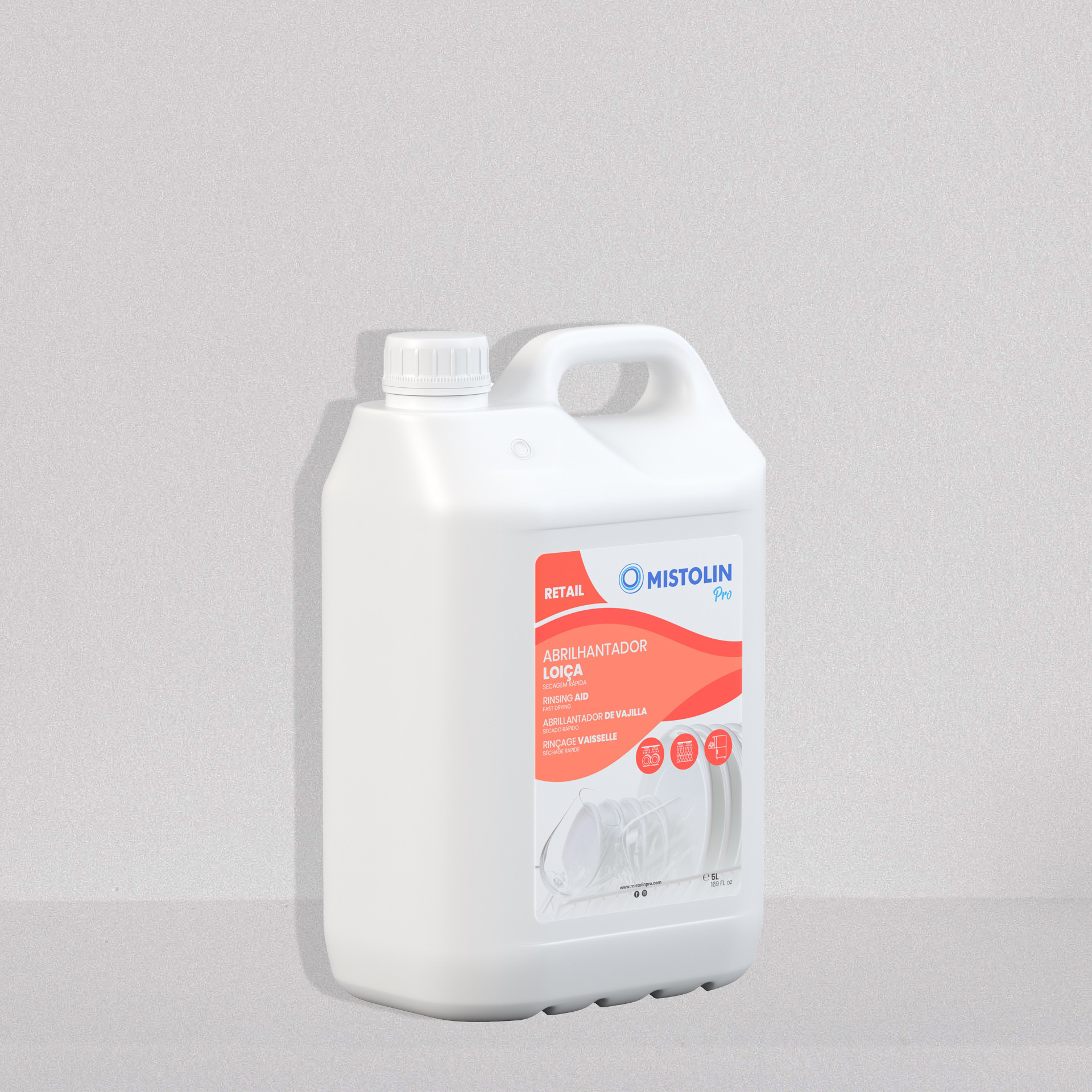 Abrilhantador Máquina Loiça Mistolin Pro 5000ml