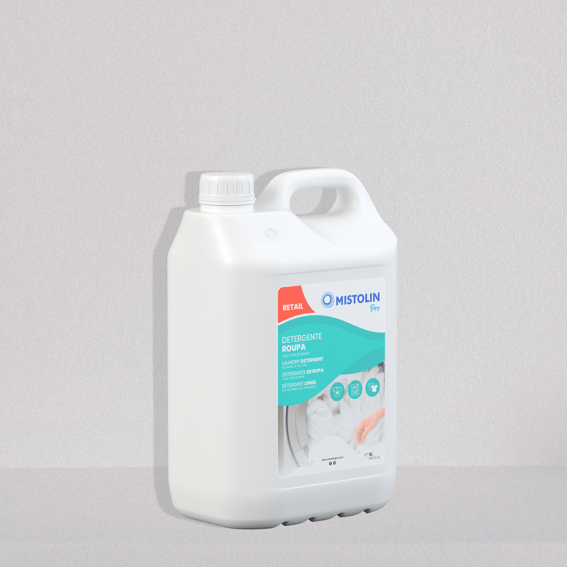 Detergente Roupa Mistolin Pro 5000ml