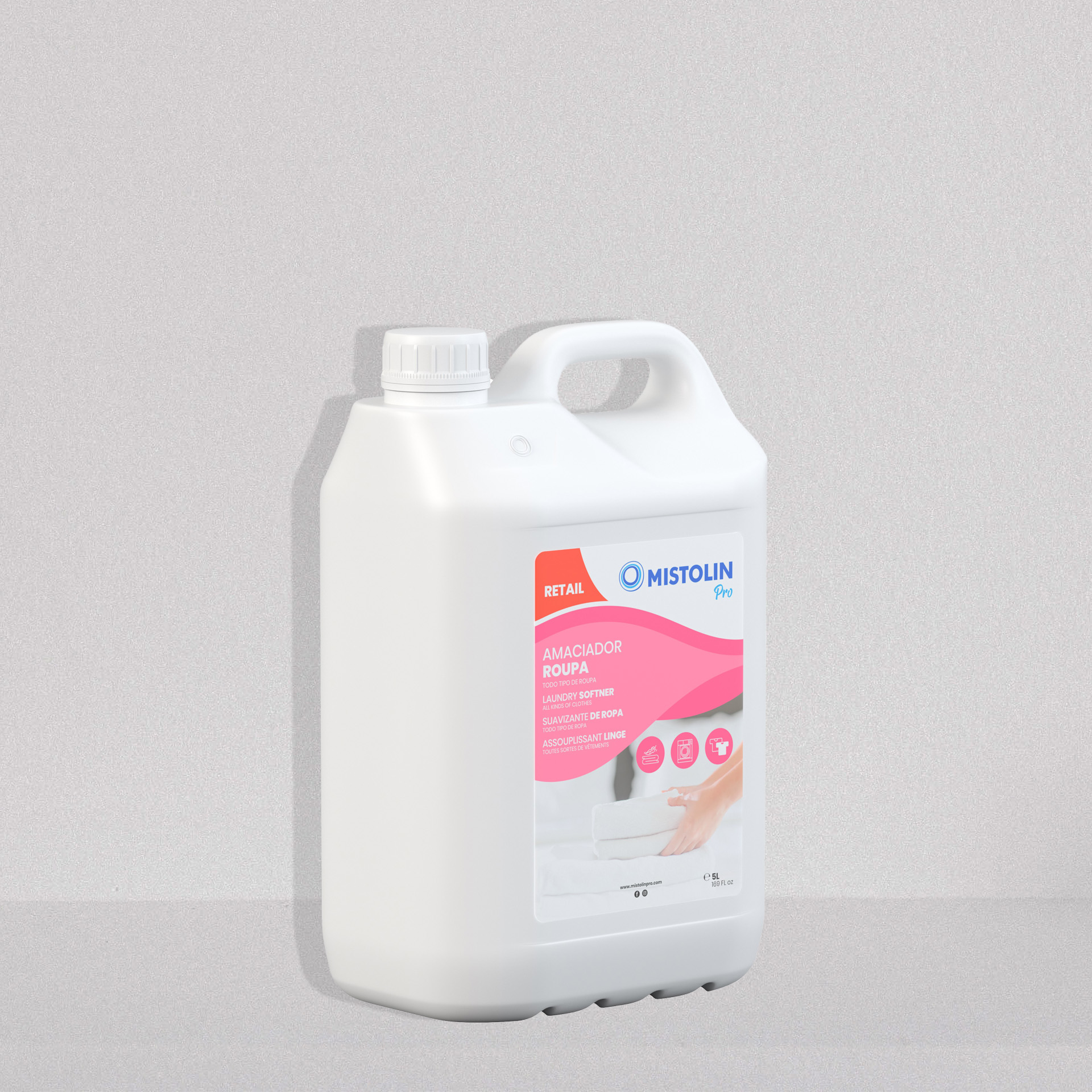 Amaciador Roupa Mistolin Pro 5000ml