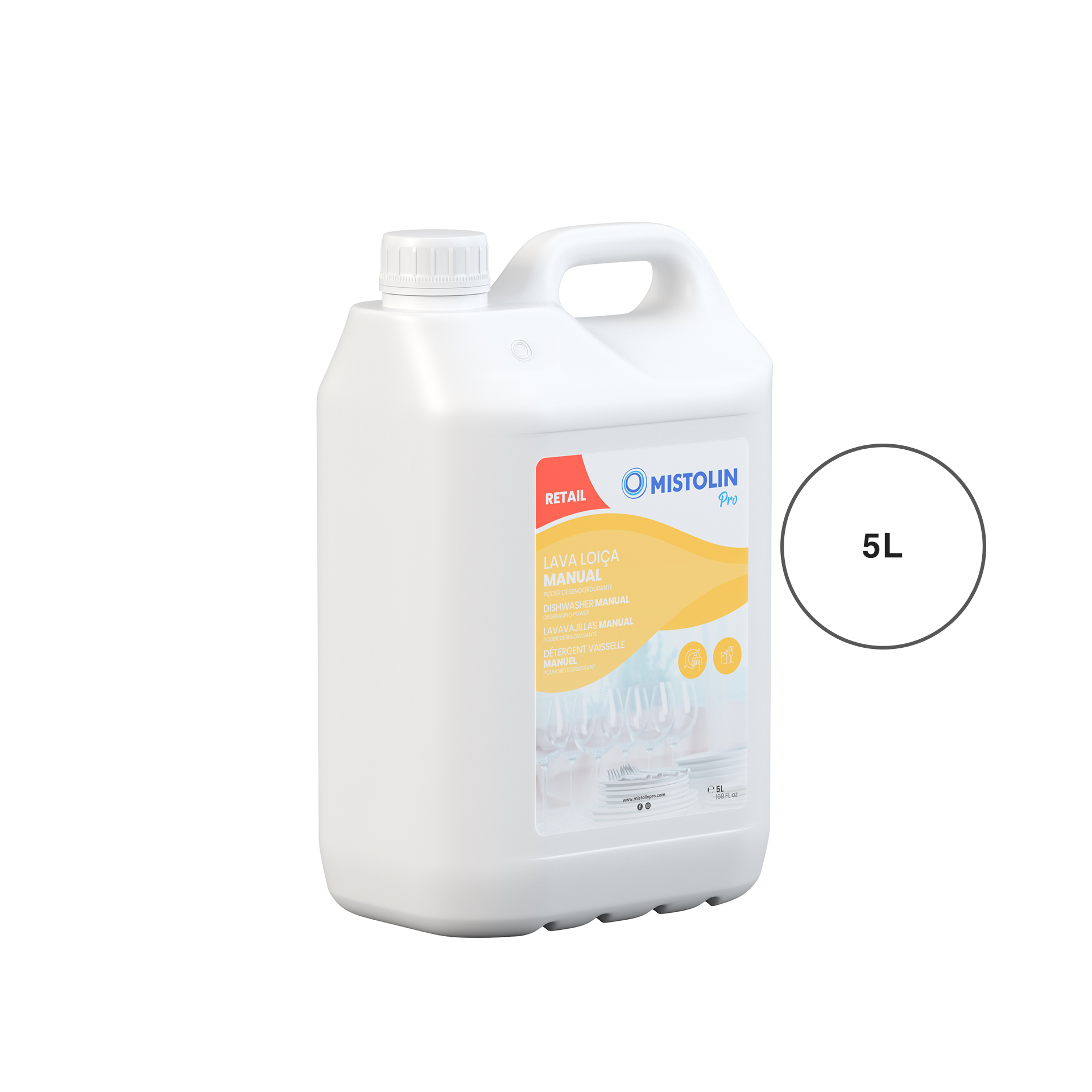 Lava Loiça Manual Mistolin Pro 5000ml