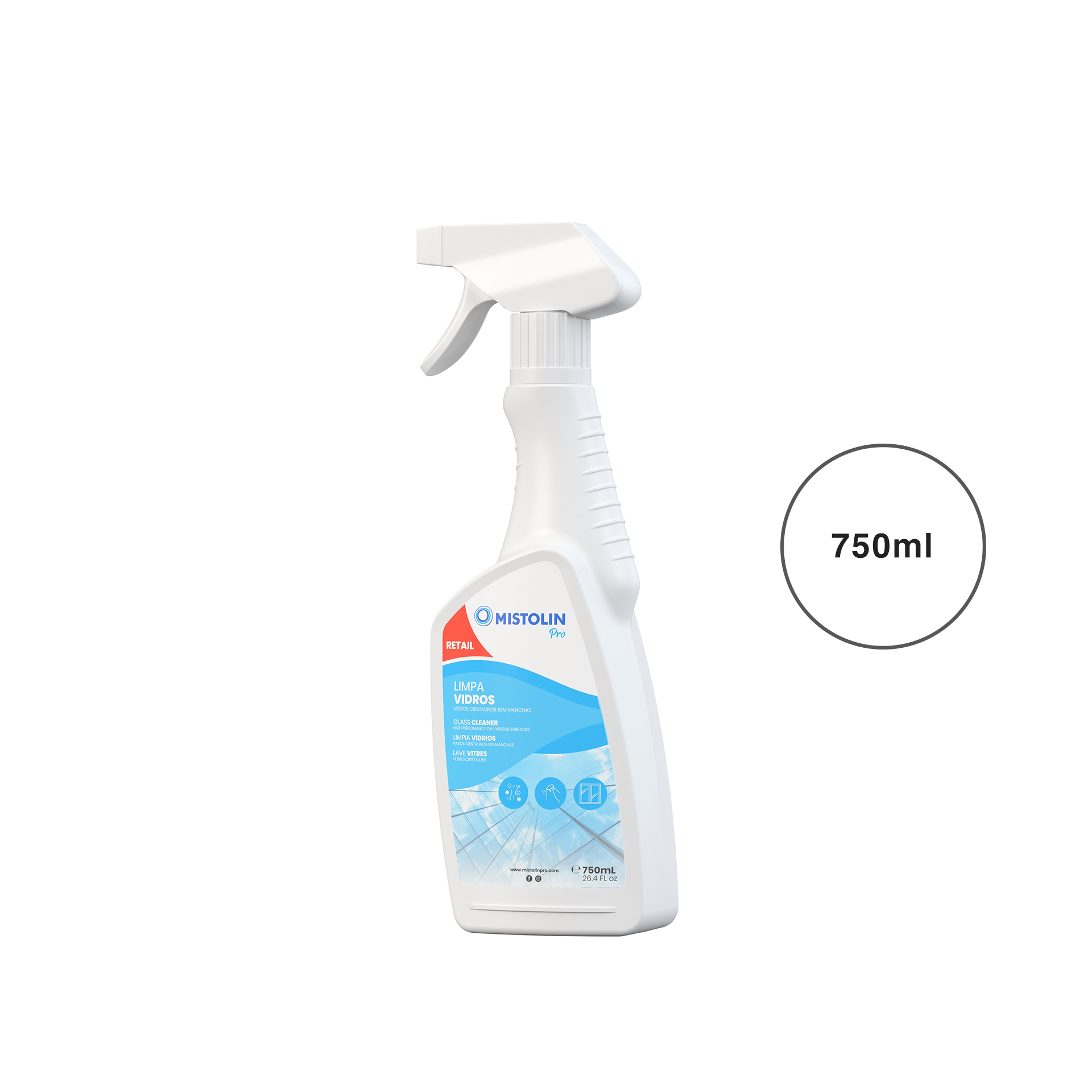 Limpa Vidros Mistolin Pro 750ml