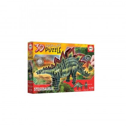 Puzzle 3D Educa Stegosaurus 89 Peças Puzzle 3D Educa Stegosaurus 89 Peças