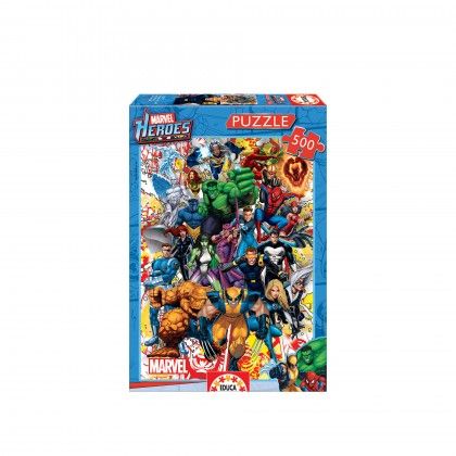 Puzzle Educa 500 Pe�as Her�is Marvel