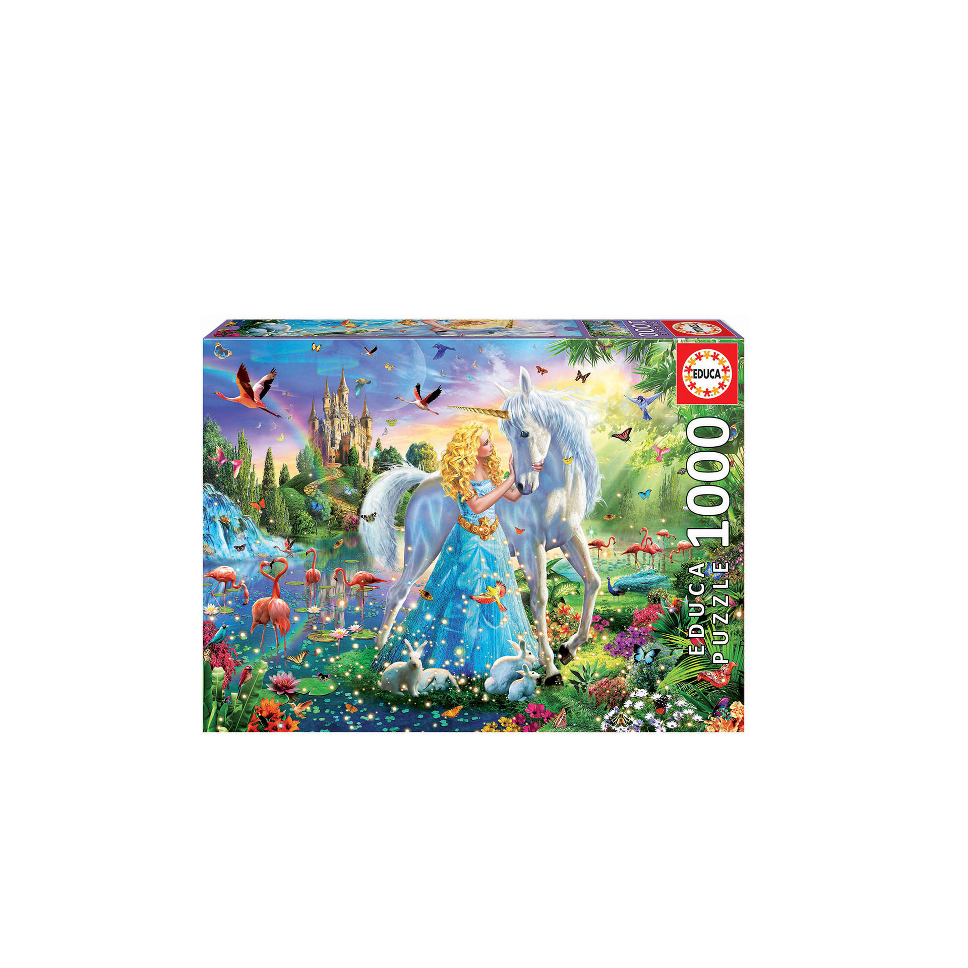 Puzzle Educa 1000 Peças Princesa E Unicórnio