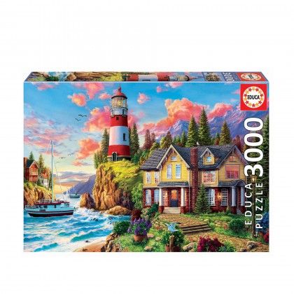 Puzzle Educa 3000 Pe�as Farol Junto Oceano