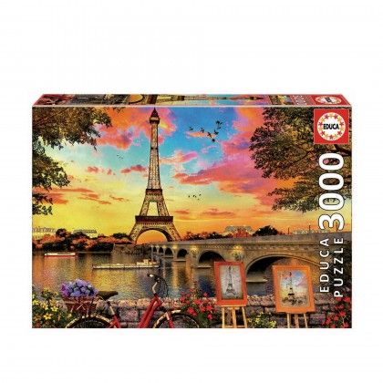 Puzzle Educa 3000 Peças Paris Sunset Puzzle Educa 3000 Peças Paris Sunset