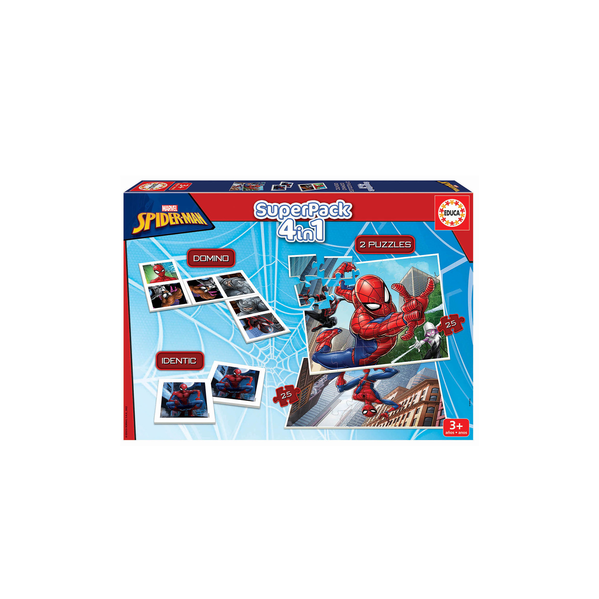 Jogo Superpack 4 em 1 Educa Spiderman