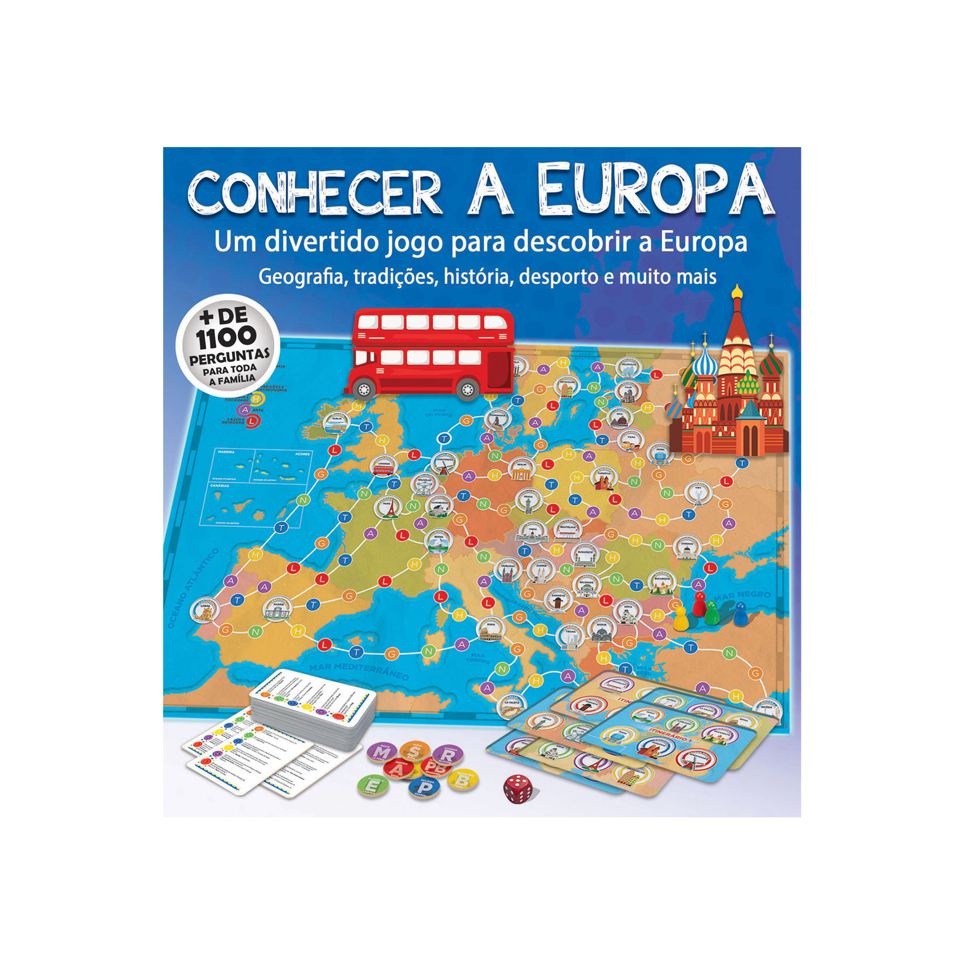 Jogo Familiar Educa Conhecer Europa