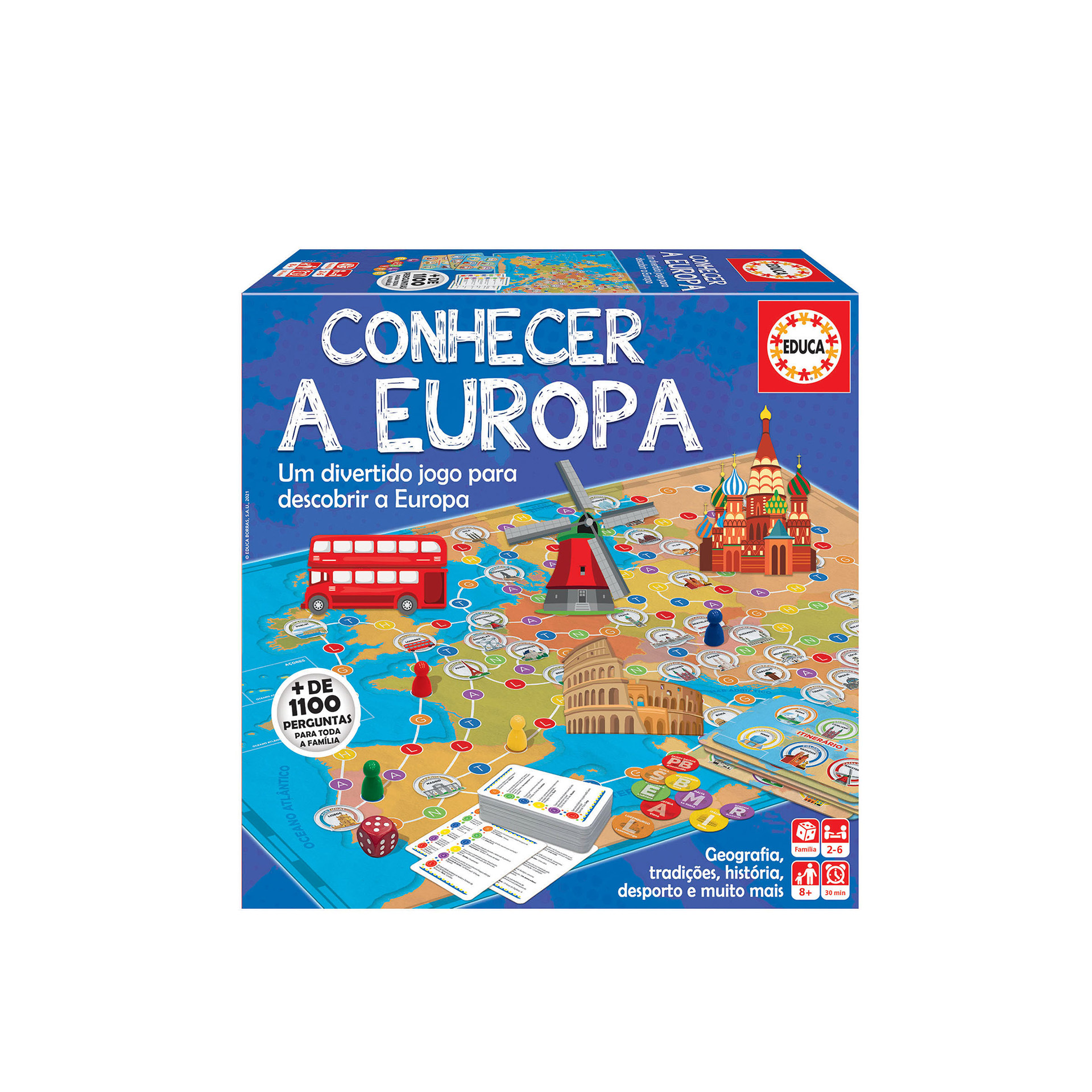 Jogo Familiar Educa Conhecer Europa