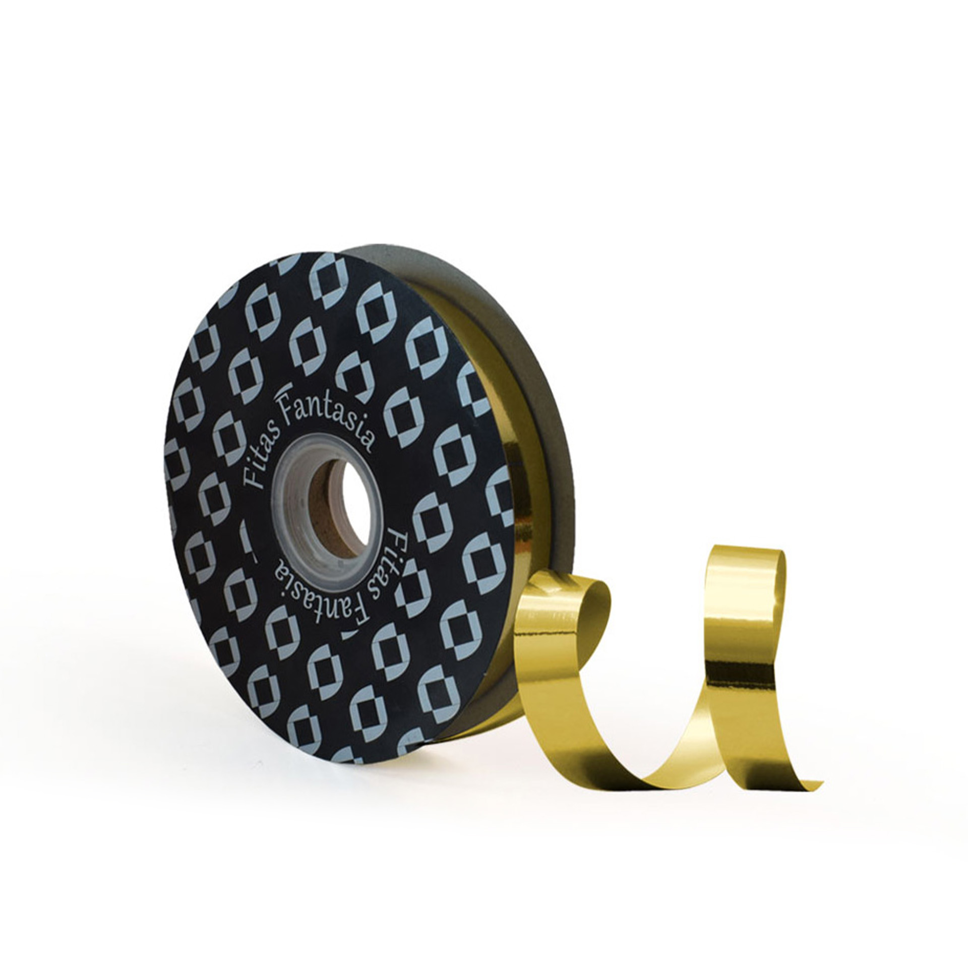 Rolo Fita Embrulho Metal Dourado 18mm 100m