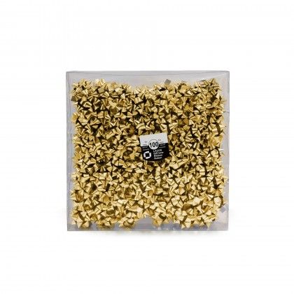 Lao Estrela 10mm Metal Dourado Caixa 100