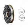 Rolo Fita Embrulho Martelado 18mm 100m Metal Prateado