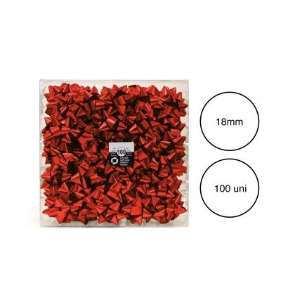 Lao Estrela 18mm Metal Vermelho Caixa 100