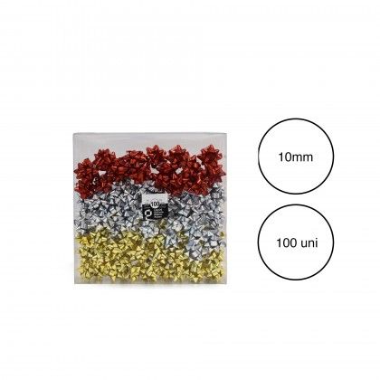 Lao Estrela 10mm Metal Sortido Caixa 100