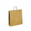 Saco Papel Kraft Asa Retorcida 42X19X48cm Dourado