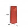 Saco Papel 1 Garrafa Vermelho 12X9X36cm Saco Papel 1 Garrafa Vermelho 12X9X36cm