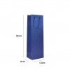 Saco Papel 1 Garrafa Azul 12X9X36cm Saco Papel 1 Garrafa Azul 12X9X36cm