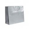 Saco Papel Asa Cordo 55X18X50cm Prateado