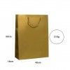 Saco Papel Asa Cordão 40X18X50cm Dourado Saco Papel Asa Cordão 40X18X50cm Dourado