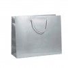 Saco Papel Asa Cordo 32X12X26cm Prateado