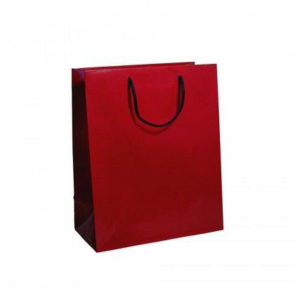 Saco Papel Asa Cordão 26X12X32cm Bordeaux Saco Papel Asa Cordão 26X12X32cm Bordeaux