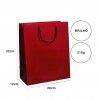 Saco Papel Asa Cordo 26X12X32cm Bordeaux