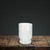 Porta Velas Vidro Branco  11X15CM