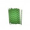 Palhinhas Papel Verde Pack 50