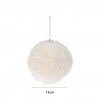 Bola Natal Plo Branco 12CM