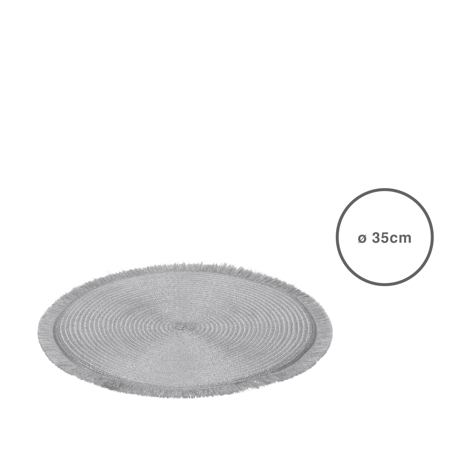 Individual Prateado 35CM