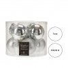 Bola Natal Prateada 7CM Pack 8