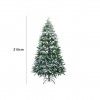 rvore Natal Verde Com Neve 210CM