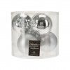 Bola Natal Prateada 8CM Pack 6
