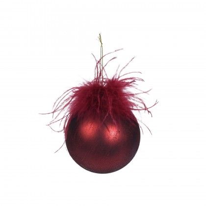 Bola Natal Plumas 10CM