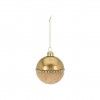 Bola Natal Metal e Veludo 8CM