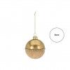 Bola Natal Metal e Veludo 8CM
