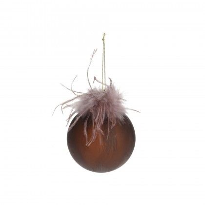 Bola Natal Plumas 8CM