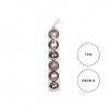 Bola Natal Rosa 7CM Pack 6