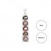 Bola Natal Rosa 8CM Pack 5