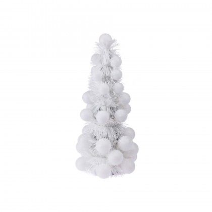 rvore Natal Bolas Branca 33CM