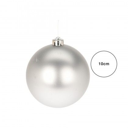 Bola Natal Prateada 10CM