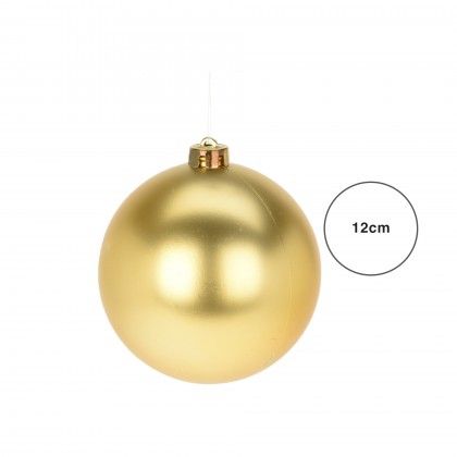 Bola Natal Dourada 12CM
