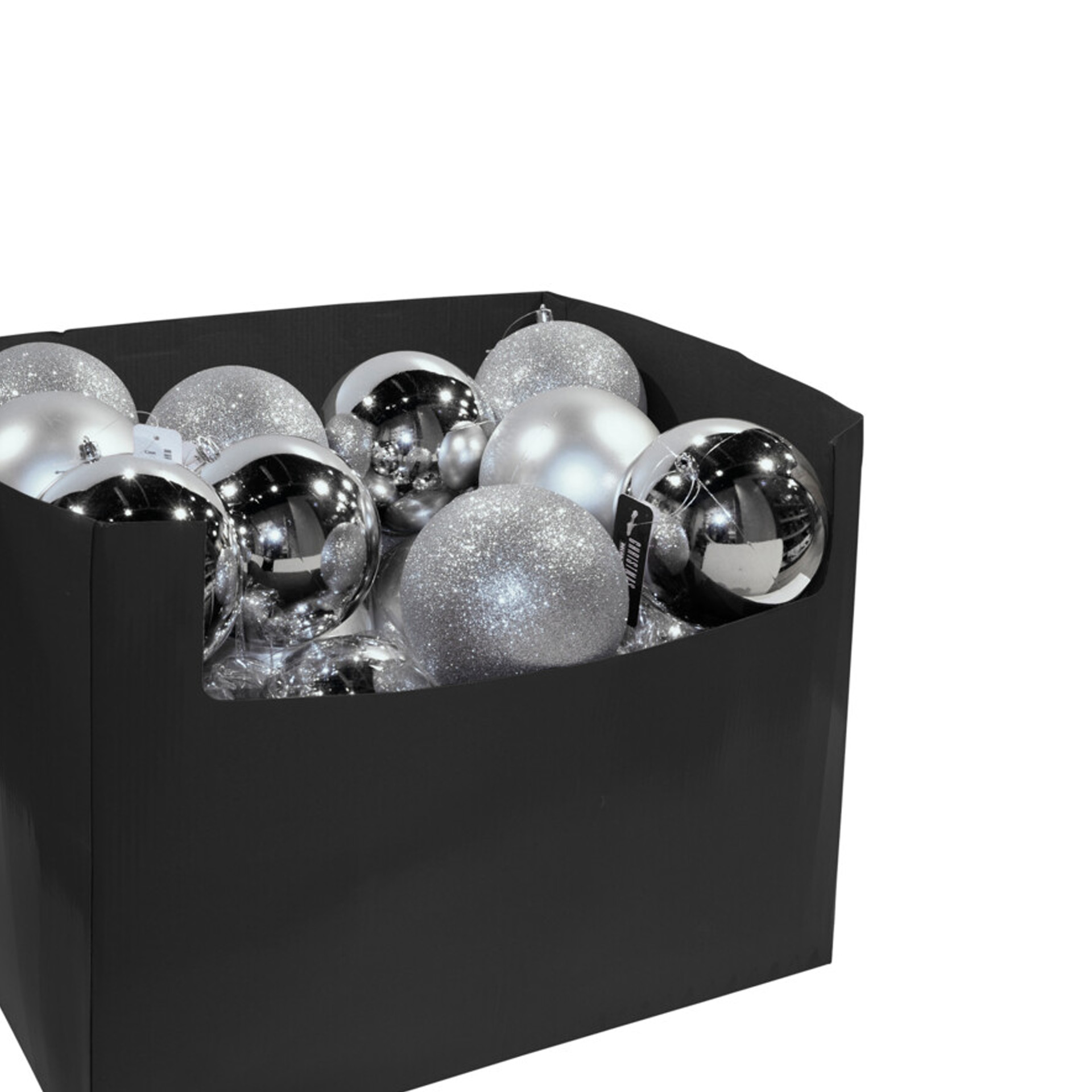 Bola Natal Prateada 12CM